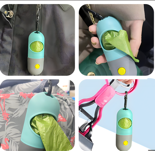 The Flashlight with Integrated Poop Bag Dispenser