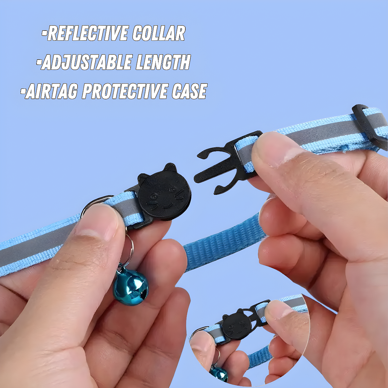 NEKO INU Reflective Airtag Collar - NEKO INU
