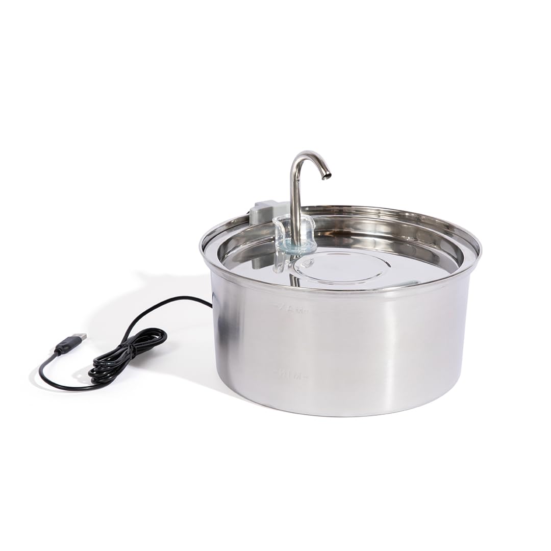 The KittySpout 3.2L Surgical Stainless Steel Fountain