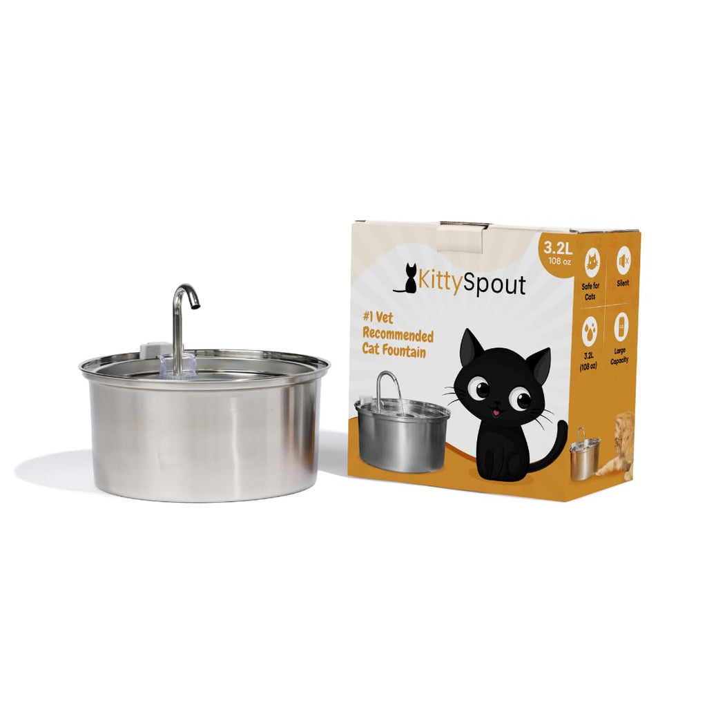 The KittySpout 3.2L Surgical Stainless Steel Fountain