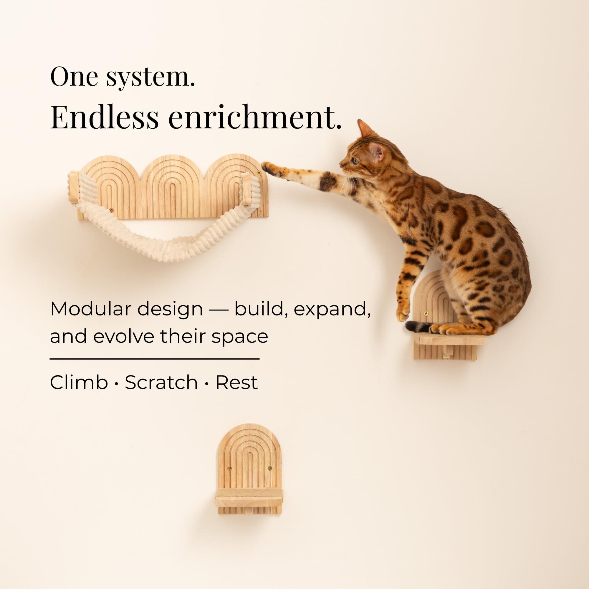 The Floating Horizon Modular Cat Shelf System