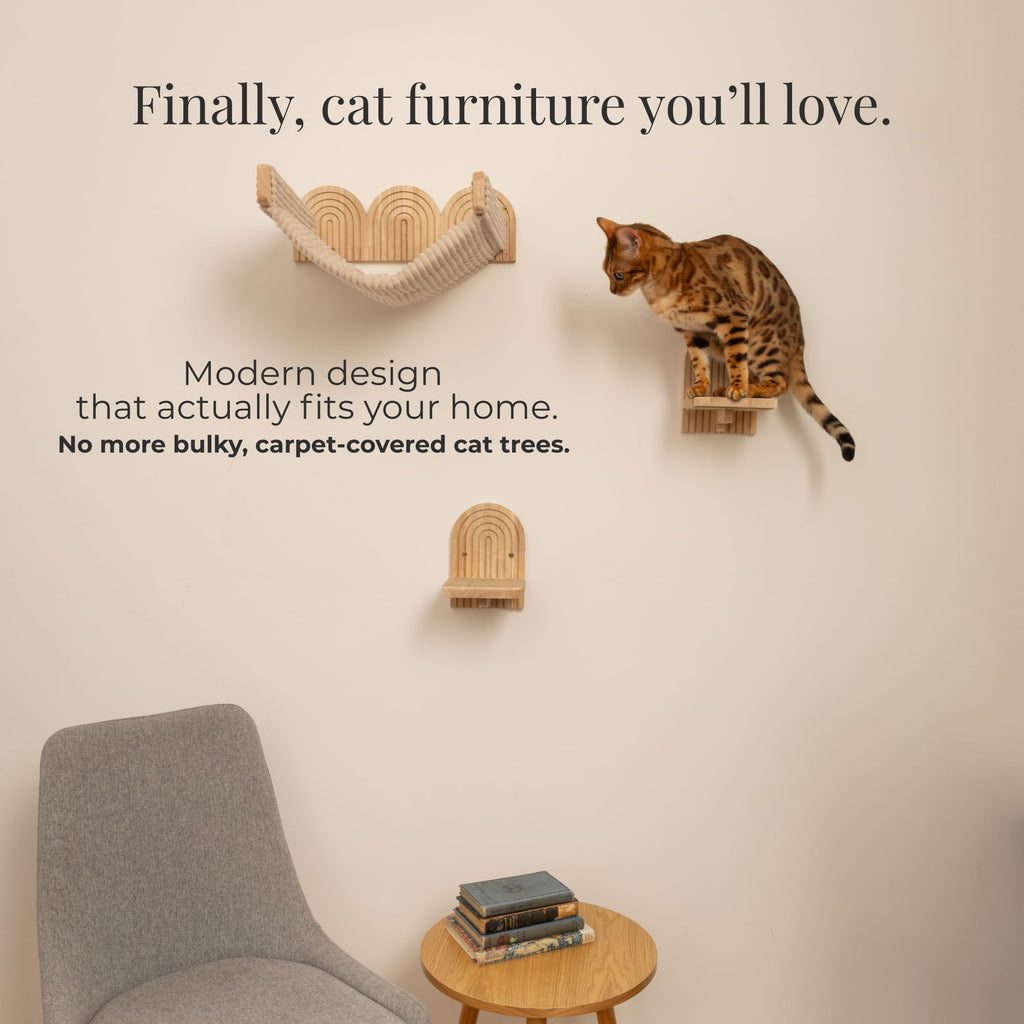 The Floating Horizon Modular Cat Shelf System